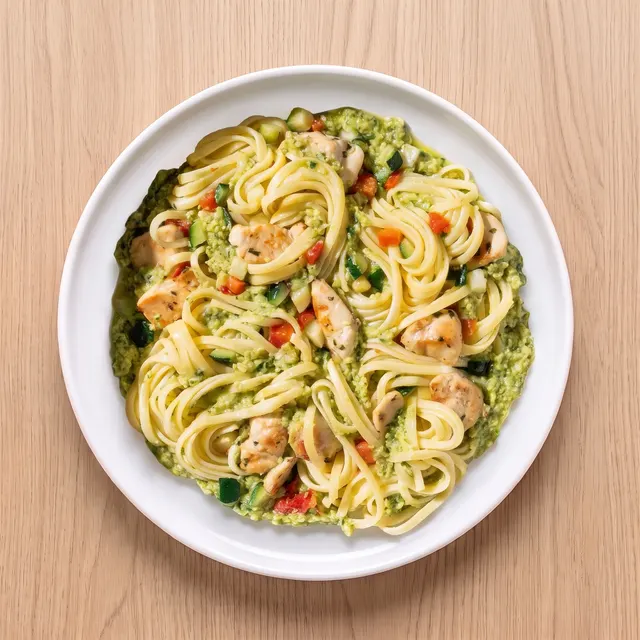 Linguini Avocado-Limette